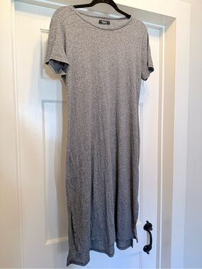 Michael Lauren Heather Gray Maxi T-Shirt Dress